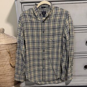 J. Crew Men's Brushed Twill Plaid Shirt